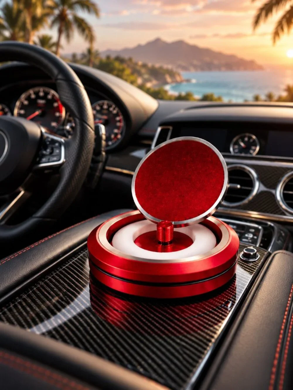 Redline Static Auto Diffuser - Red Aluminum
